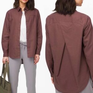 Lululemon flannel Full day ahead shirt
